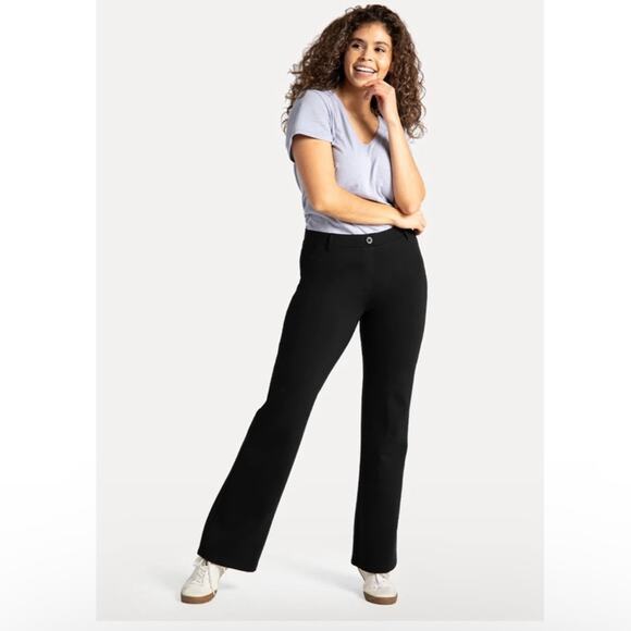 Betabrand Classic Dress Yoga Boot-Cut Pant W0104-BK Black Small S-Petite - Picture 2 of 16